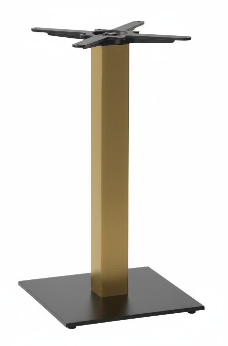 Flat Small Square - Brushed Gold